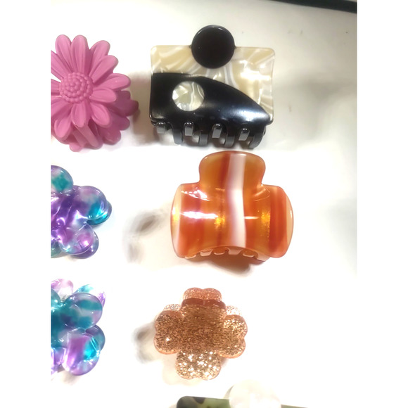 Barrettes Pony Tail Holder Clips Combs Lot Of 11 - Picture 6 of 10